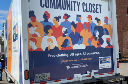 Back of a box truck 