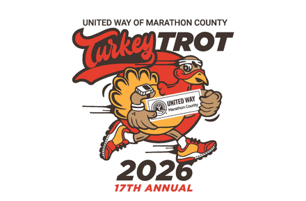 A graphic turkey running
